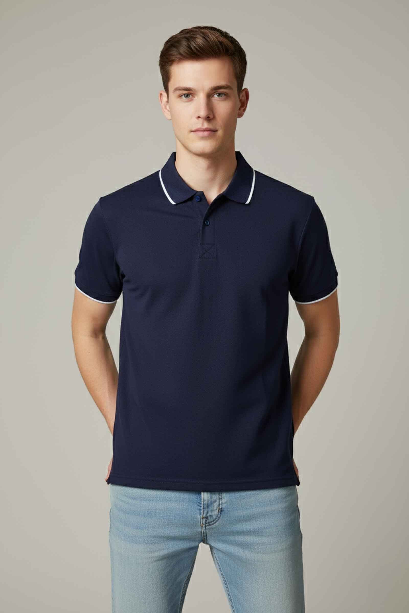 Polo Republica Men's Tipped Polo Shirt